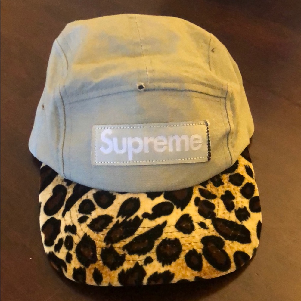 Retro Leopard and Grey Supreme SnapBack Hat